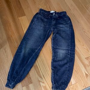 Rag & Bone Miramar Glasshill Blue French Terry Jean Style Cotton Joggers Size XS